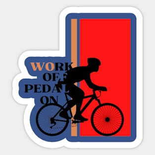 outdoor cycling design Sticker